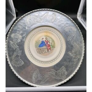 Farberware Wrought Aluminum Tray or Wall Decor‎ w/ Porcelain Insert